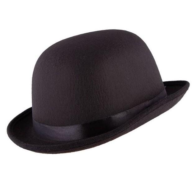 BOWLER HAT - BLACK-Hat-Partica Party