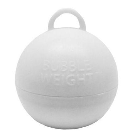 BUBBLE BALLOON WEIGHT - WHITE-BALLOON WEIGHT-Partica Party