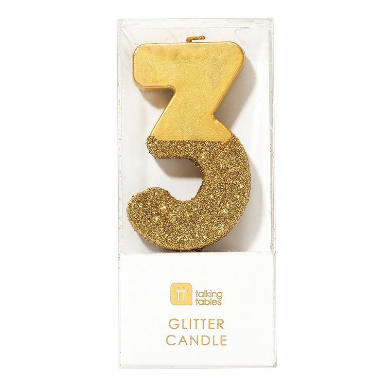 CANDLE - 3 - GOLD-CANDLE-Partica Party