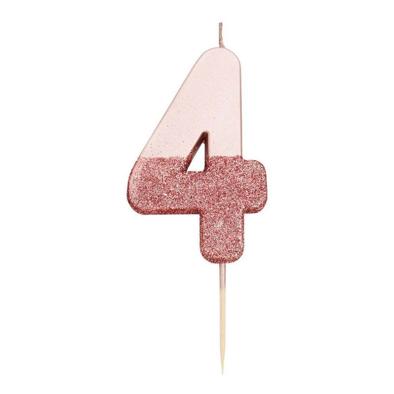 CANDLE - 4 - ROSE GOLD-CANDLE-Partica Party