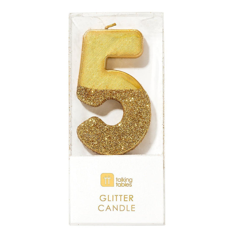 CANDLE - 5 - GOLD-CANDLE-Partica Party