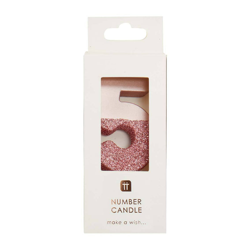 CANDLE - 5 - ROSE GOLD-CANDLE-Partica Party