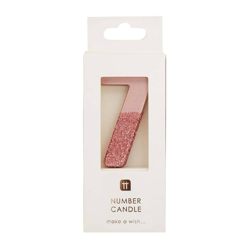 CANDLE - 7 - ROSE GOLD-CANDLE-Partica Party