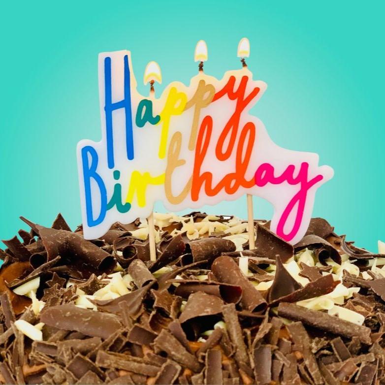 CANDLE - HAPPY BIRTHDAY - RAINBOW-CANDLE-Partica Party
