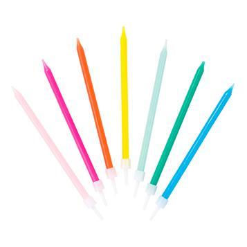 CANDLES - RAINBOW - PACK OF 16-CANDLE-Partica Party