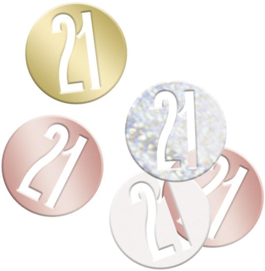 CONFETTI - 21st - ROSE GOLD