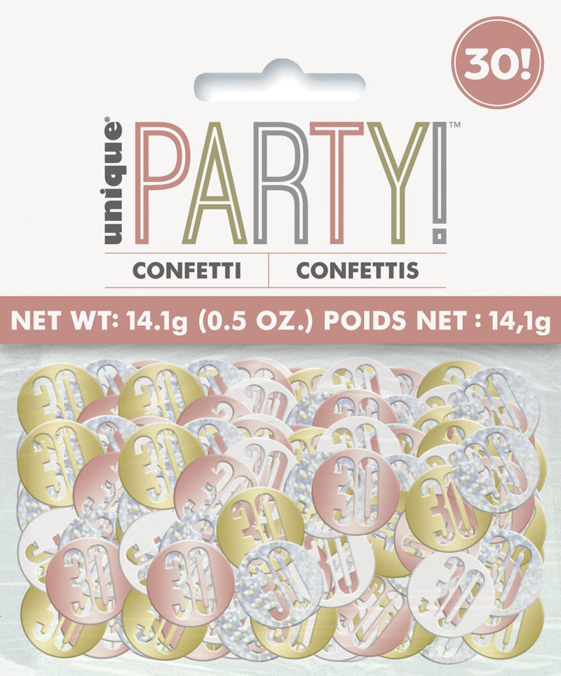 CONFETTI - 30 - ROSE GOLD-CONFETTI-Partica Party