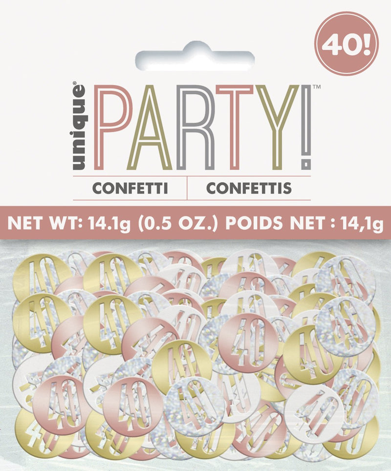 CONFETTI - 40 - ROSE GOLD-CONFETTI-Partica Party