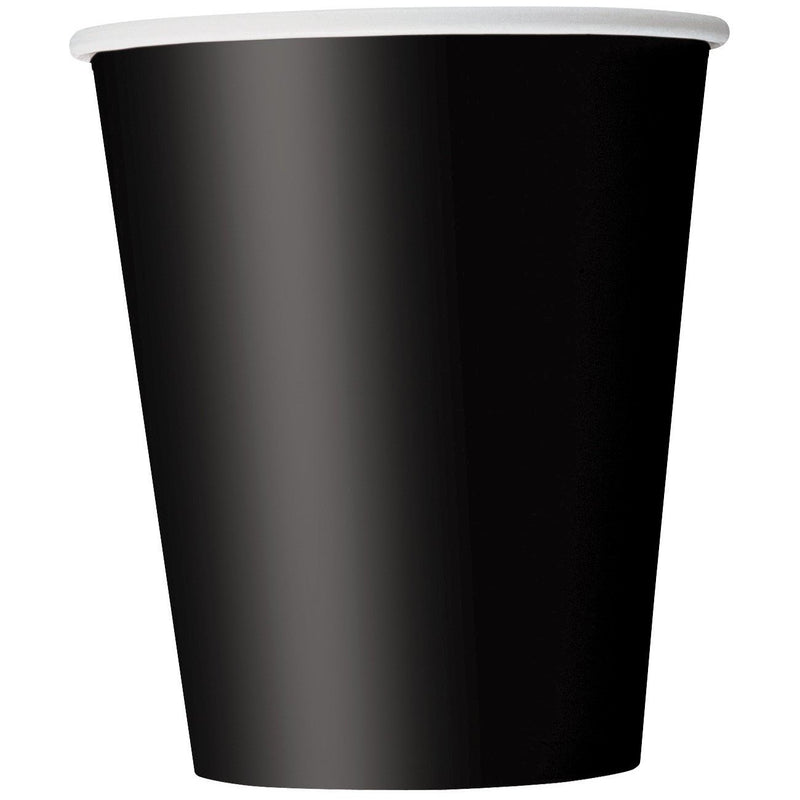 CUPS - BLACK - PACK OF 14-CUPS-Partica Party