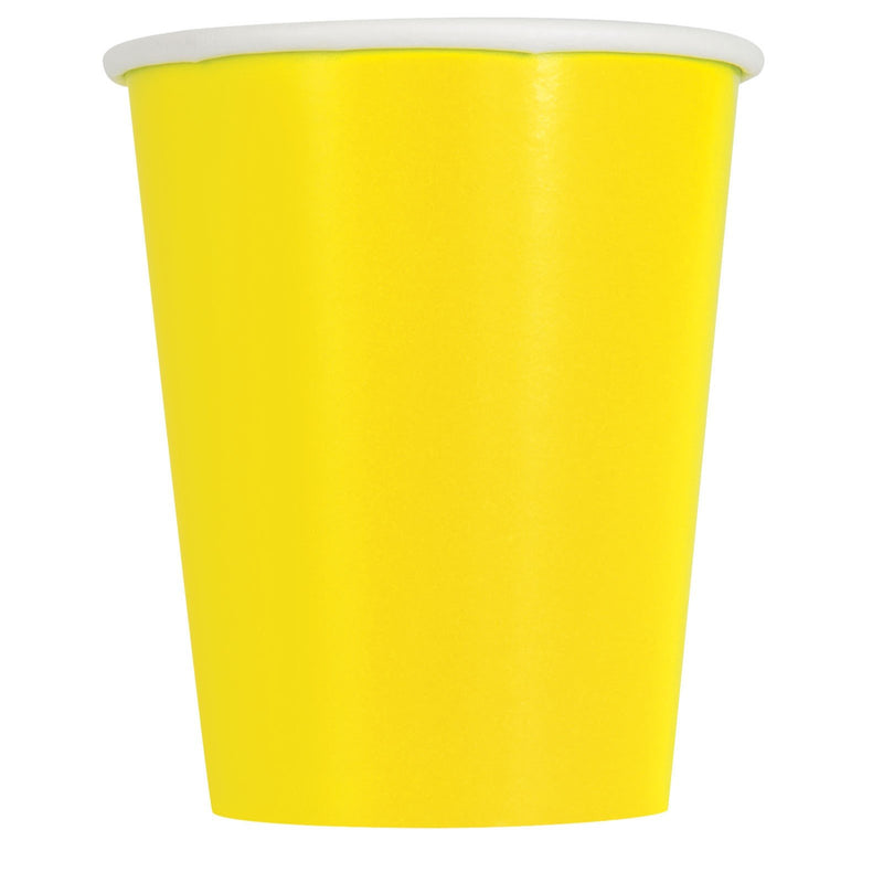 CUPS - NEON YELLOW - PACK OF 14-CUPS-Partica Party