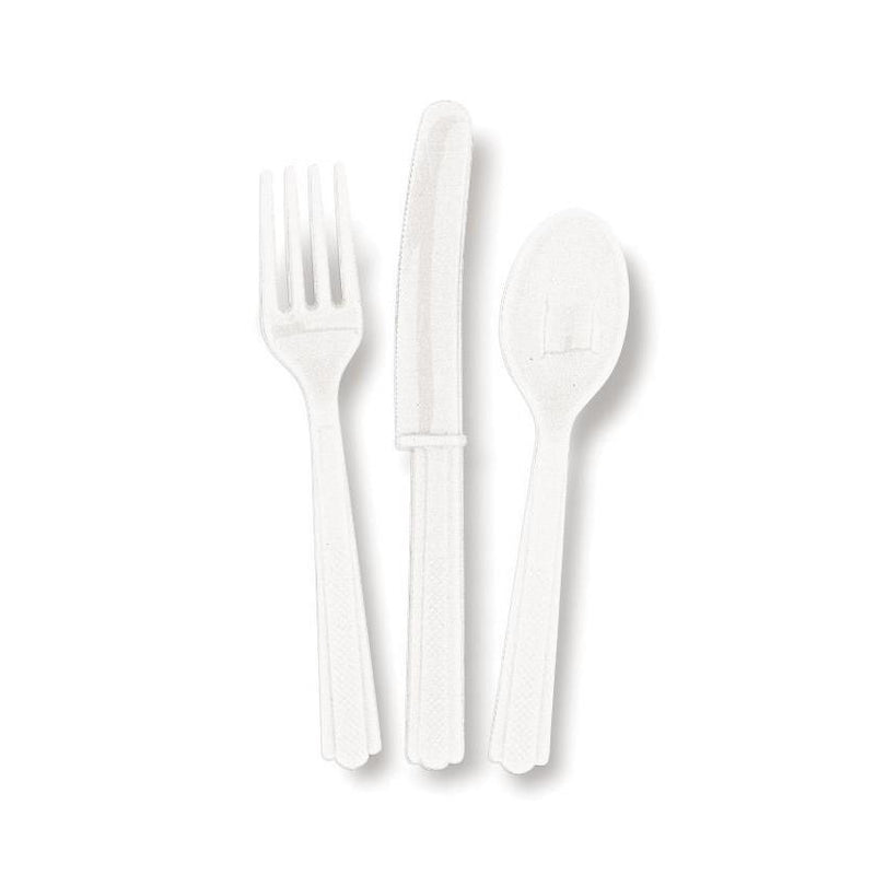 CUTLERY - BRIGHT WHITE-Cutlery-Partica Party