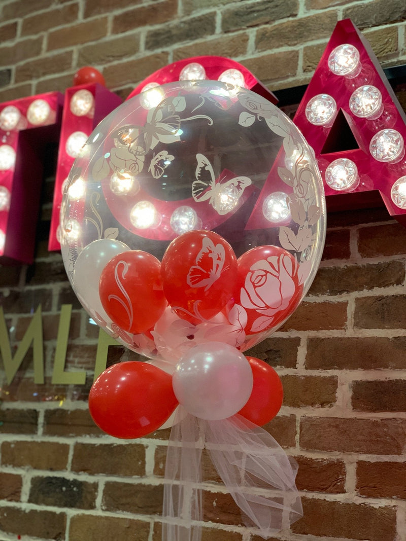 Custom Multi Bubble Balloon - Tulle & Weight-CUSTOM BUBBLE-Partica Party