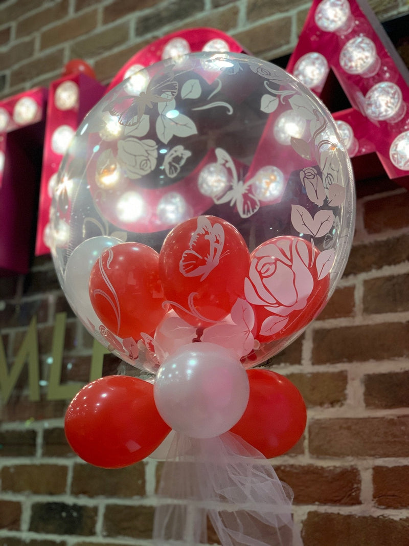 Custom Multi Bubble Balloon - Tulle & Weight-CUSTOM BUBBLE-Partica Party