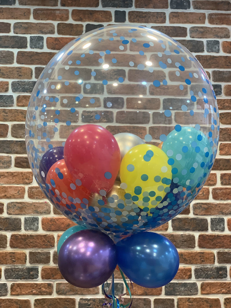 Custom Multi Bubble Balloon - Tulle & Weight-CUSTOM BUBBLE-Partica Party