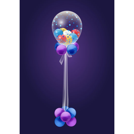 CUSTOM MULTI BUBBLE BALLON - TULLE & BALLOON BASE