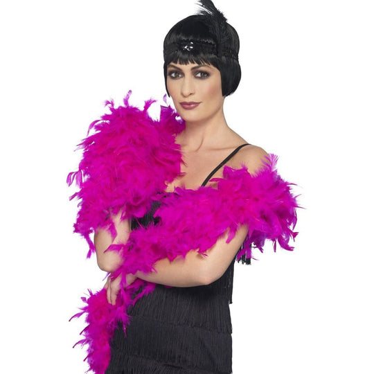 DELUXE FEATHER BOA - FUSCHIA