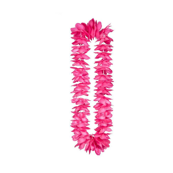 DELUXE SATIN LEI - HOT PINK-Hawaiian-Partica Party