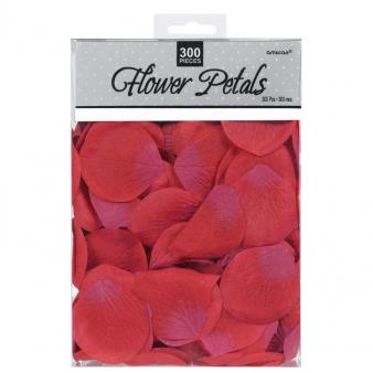 FABRIC ROSE PETALS - RED