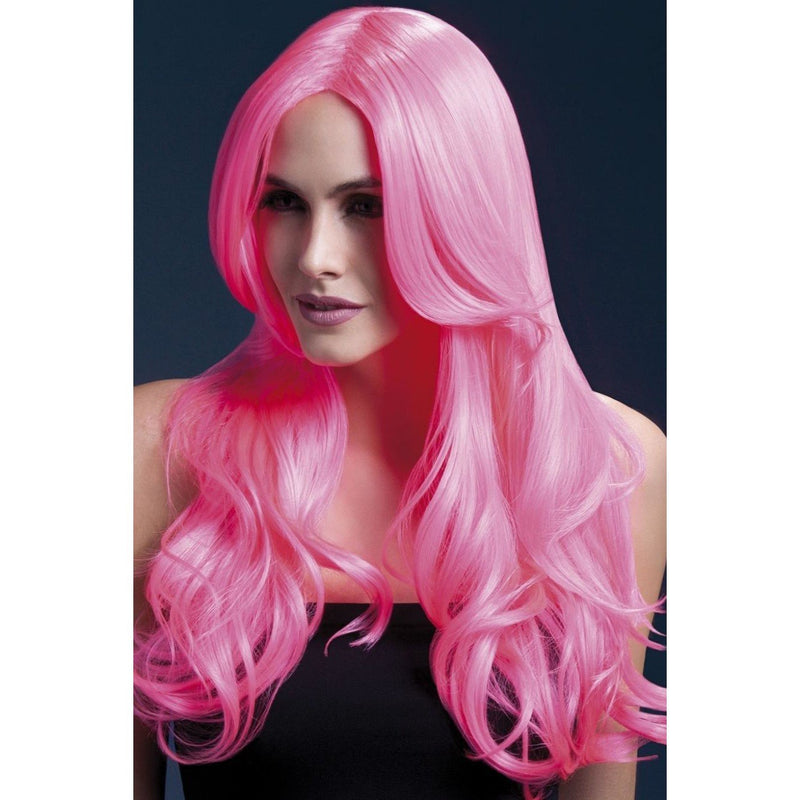 FEVER KHLOE WIG - NEON PINK-FEVER WIGS-Partica Party