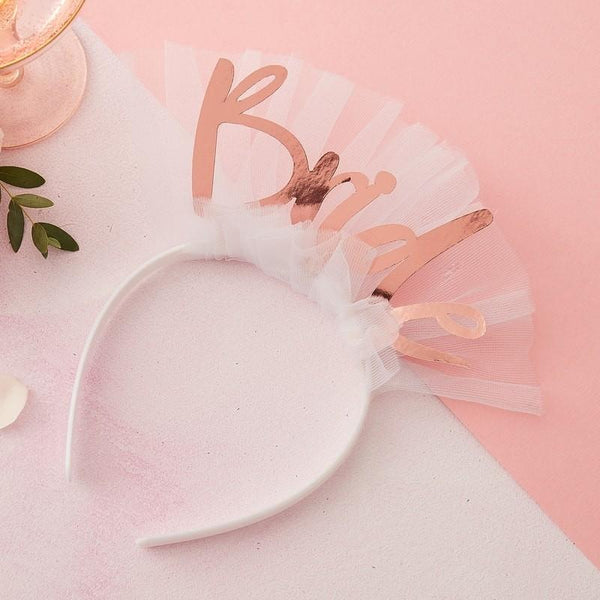 FLORAL HEN PARTY - BRIDE HEADBAND VEIL-MISC-Partica Party