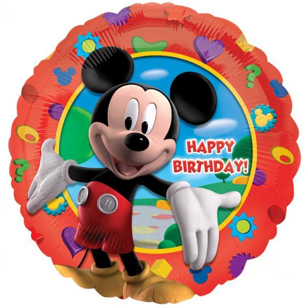 FOIL BALLOON - HAPPY BIRTHDAY - MICKEYS CLUBHOUSE-MICKEY & MINNIE MOUSE BALLOONS-Partica Party