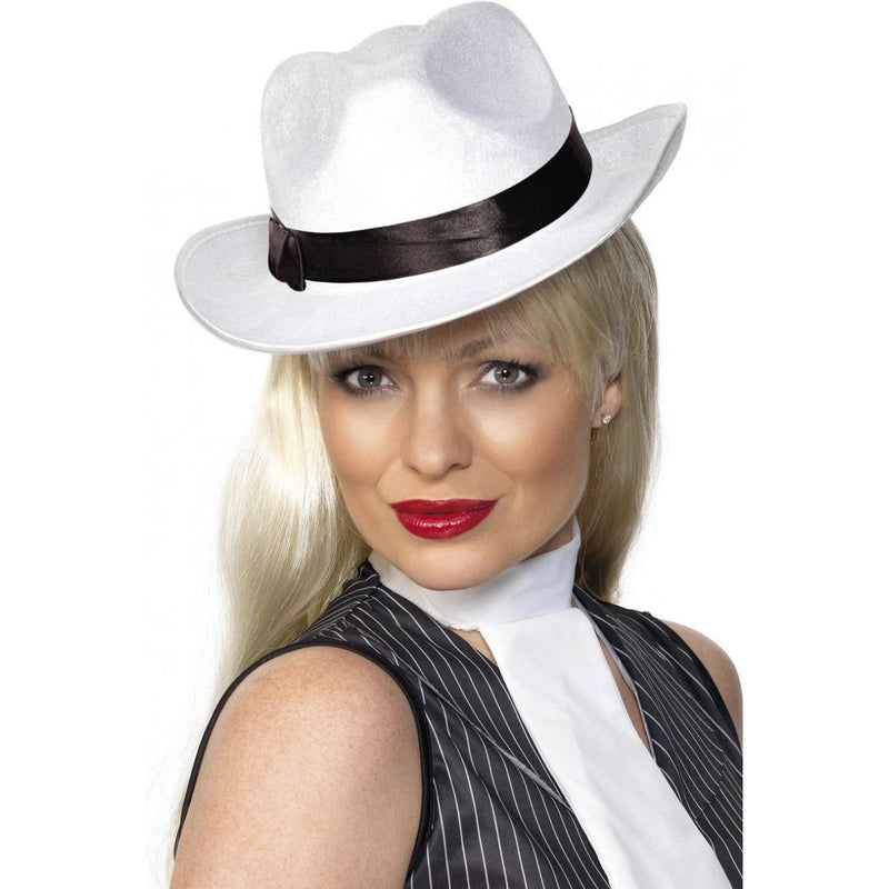 GANGSTER HAT - WHITE-1920-Partica Party
