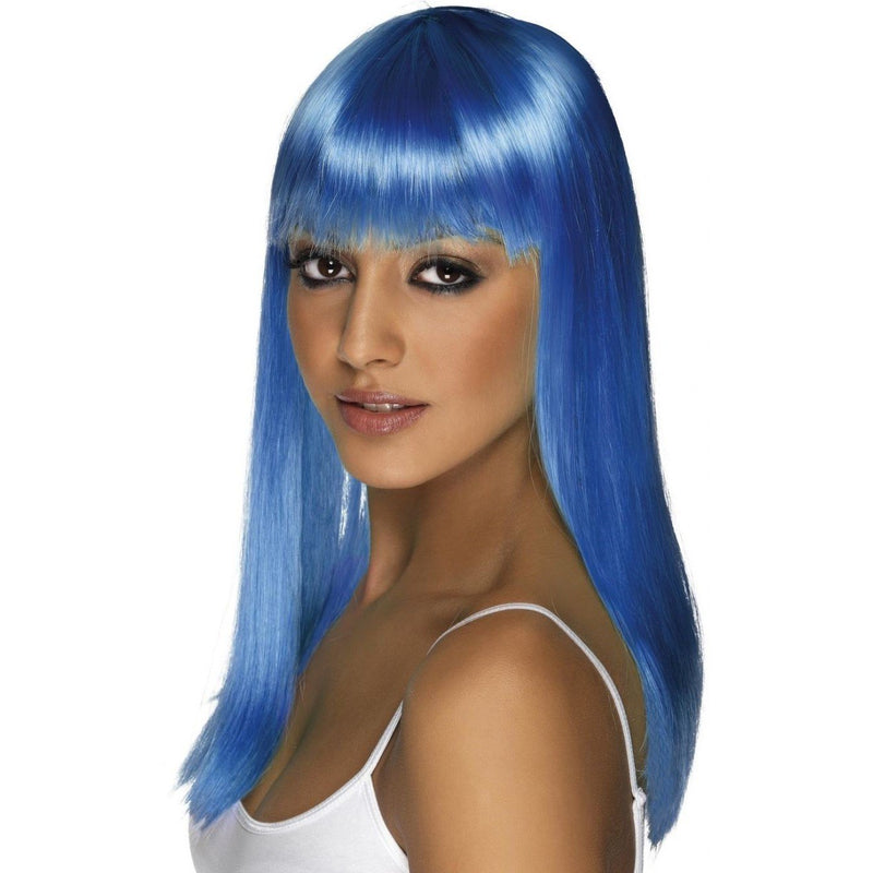 GLAMOURAMA WIG - NEON BLUE-glamour wig-Partica Party