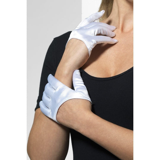 HALF PALM GLOVES - WHITE