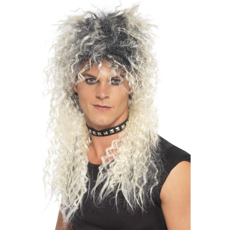 HARD ROCKER WIG - TWO TONED BLONDE-THEMED WIGS-Partica Party