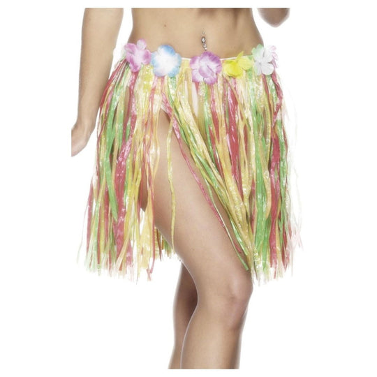 HAWAIIAN HULA SKIRT, MULTI-COLOURED