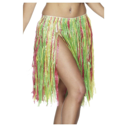 HAWAIIAN HULA SKIRT - MULTI-COLOURED