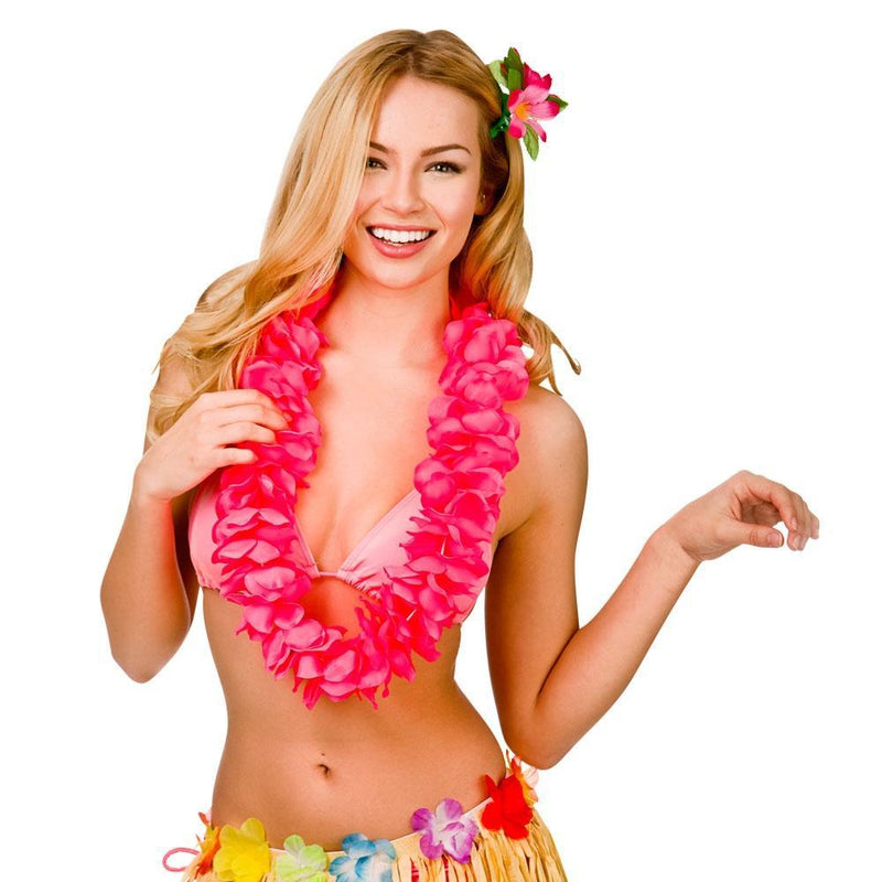 HAWAIIAN LEI - HOT PINK-Hawaiian-Partica Party