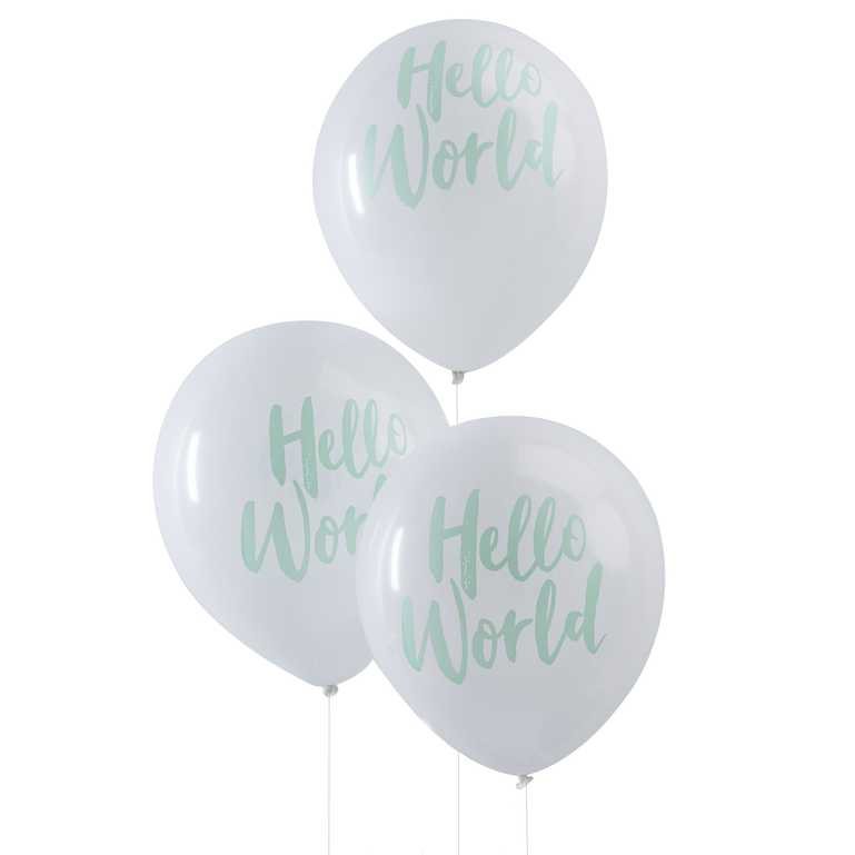 12" LATEX - HELLO WORLD - PACK OF 10