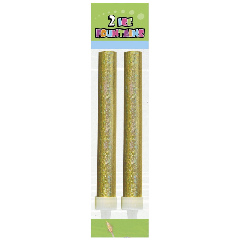 ICE FOUNTAINS - GOLD - PACK OF 2-SPARKLER-Partica Party