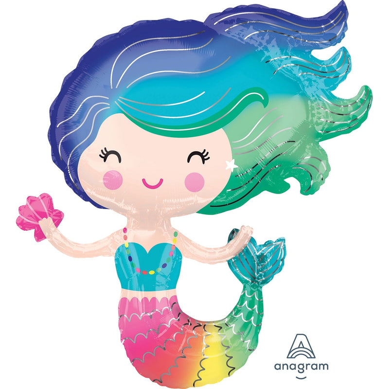 JUMBO FOIL - COLOURFUL MERMAID-JUMBO FOIL-Partica Party