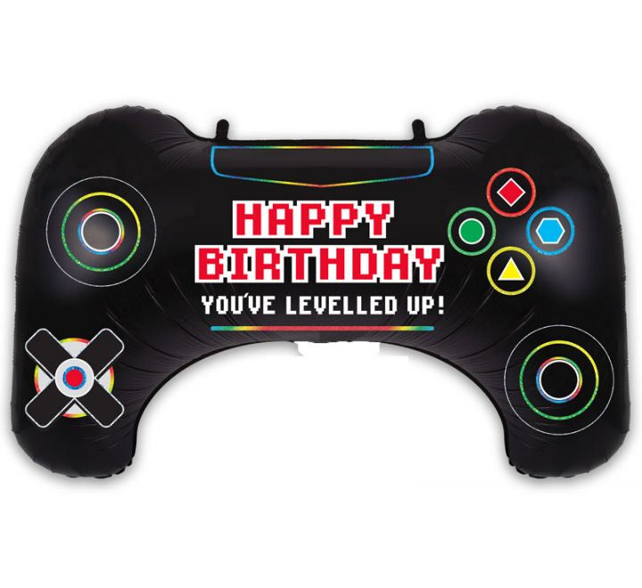 JUMBO FOIL - HAPPY BIRTHDAY - CONTROLLER-Game Balloons-Partica Party