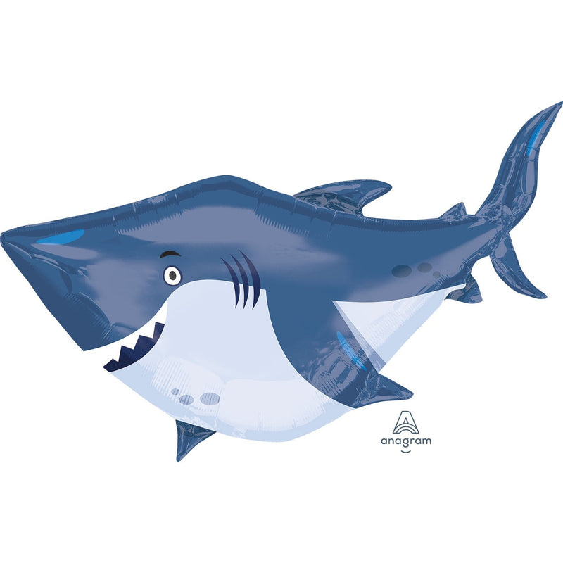 JUMBO FOIL - SHARK - OCEAN BUDDIES-SHARK BALLOON-Partica Party