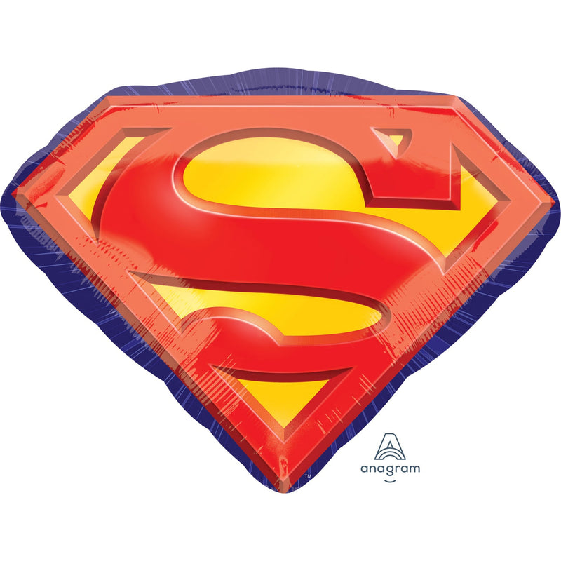 JUMBO FOIL - SUPERMAN EMBLEM-SUPERMAN BALLOON-Partica Party
