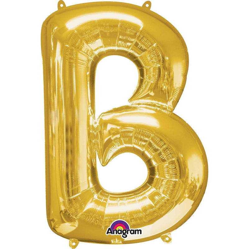 JUMBO LETTER - B - GOLD-JUMBO LETTER-Partica Party