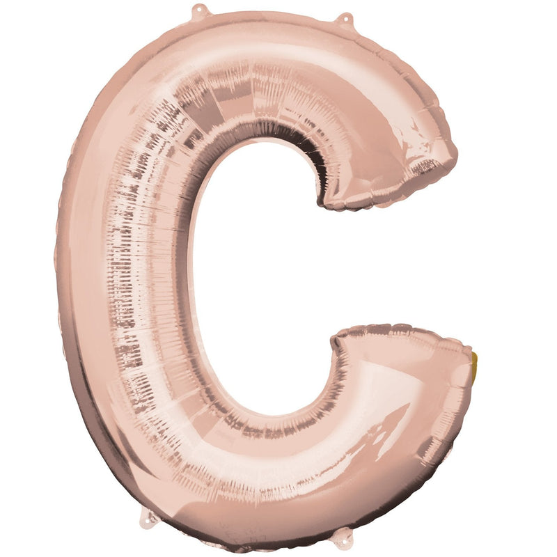 JUMBO LETTER - C - ROSE GOLD-JUMBO LETTER-Partica Party