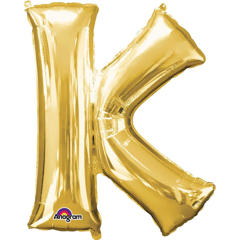 JUMBO LETTER - K - GOLD-JUMBO LETTER-Partica Party