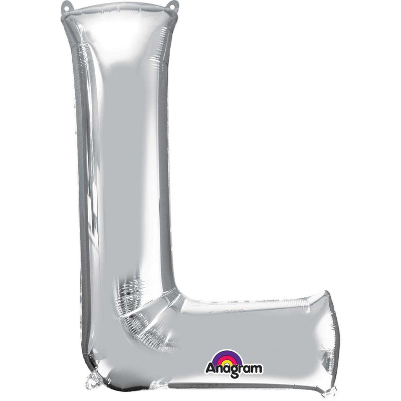 JUMBO LETTER - L - SILVER-JUMBO LETTER-Partica Party