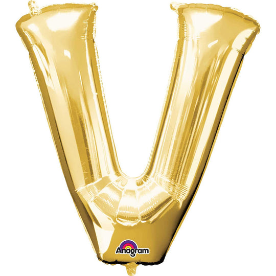 JUMBO LETTER - V - GOLD