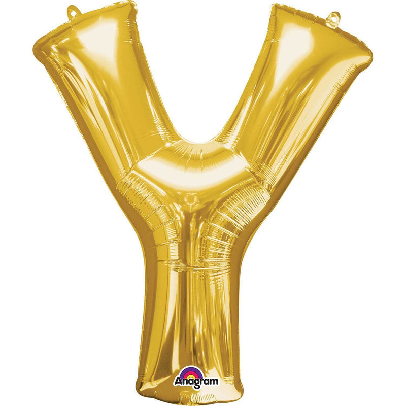 JUMBO LETTER - Y - GOLD-JUMBO LETTER-Partica Party