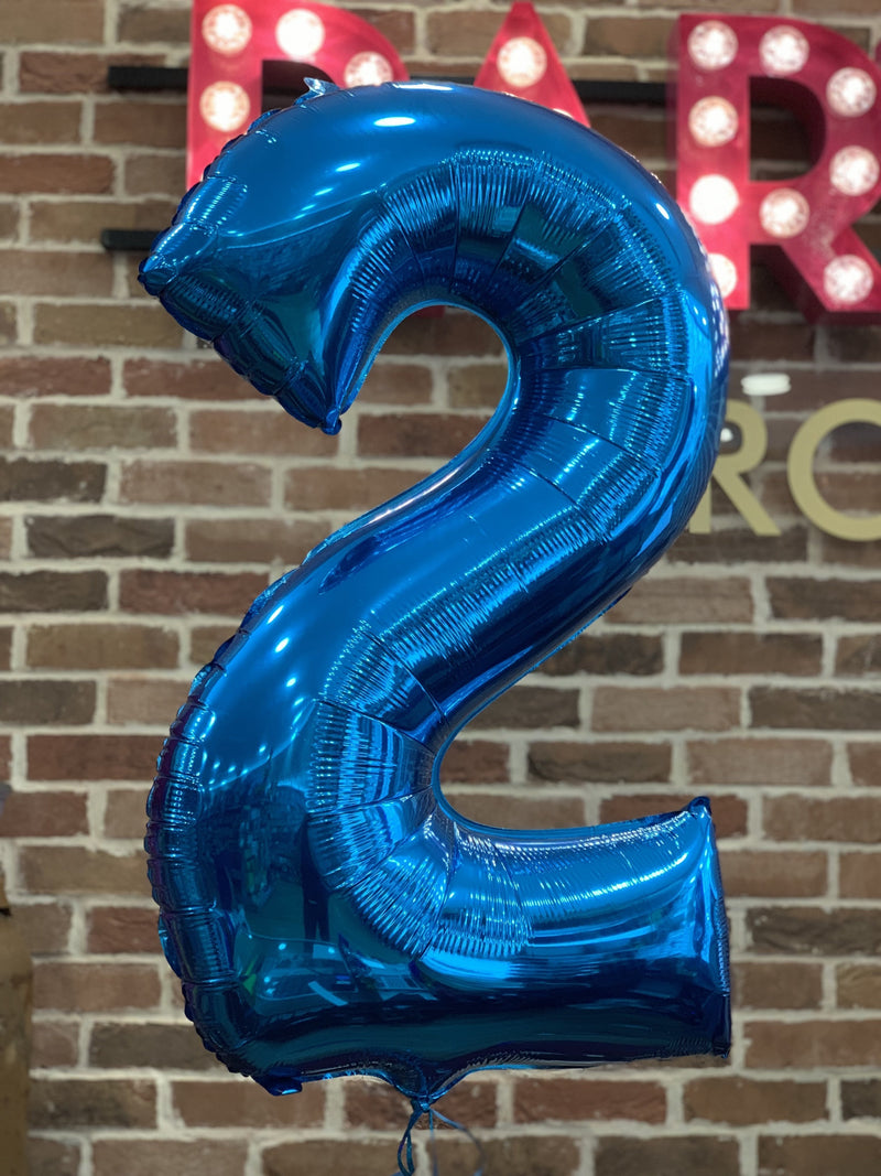 JUMBO NUMBER - 2 - BLUE-JUMBO NUMBER-Partica Party