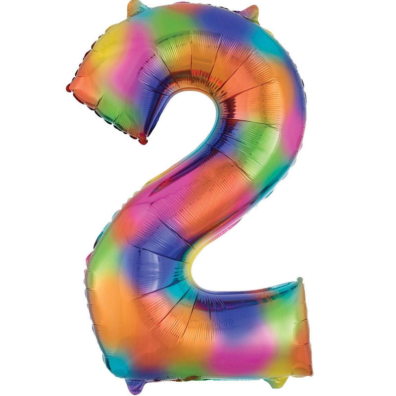 JUMBO NUMBER - 2 - RAINBOW-JUMBO NUMBER-Partica Party