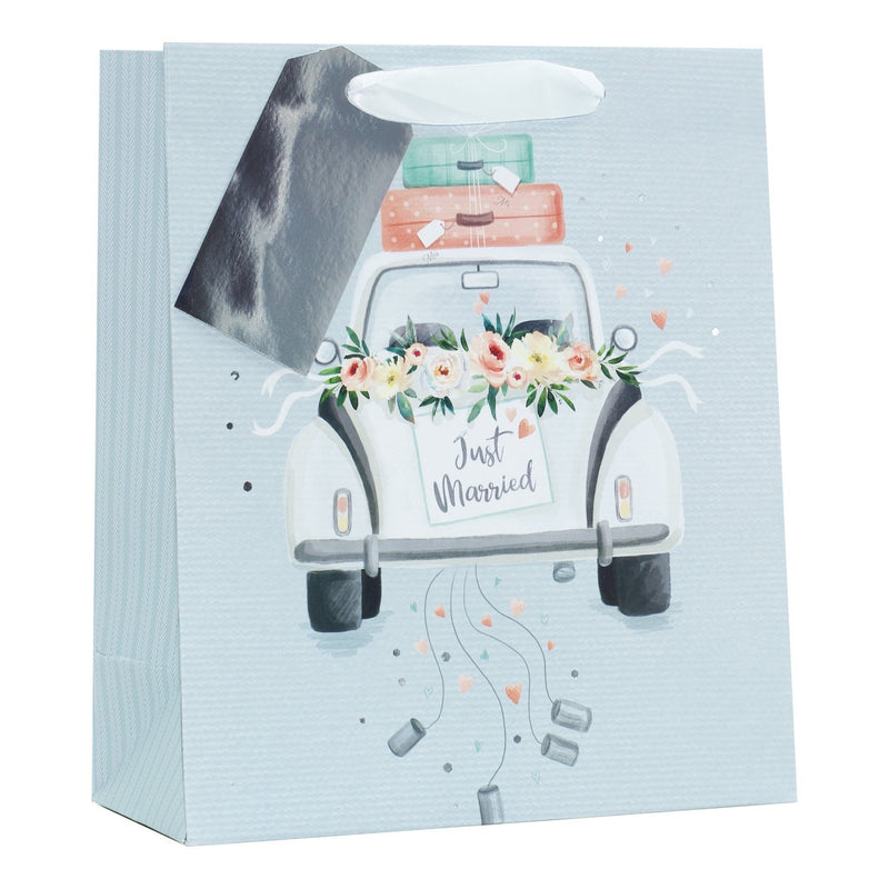 JUST MARRIED MEDIUM GIFT BAG-Gift Bag-Partica Party