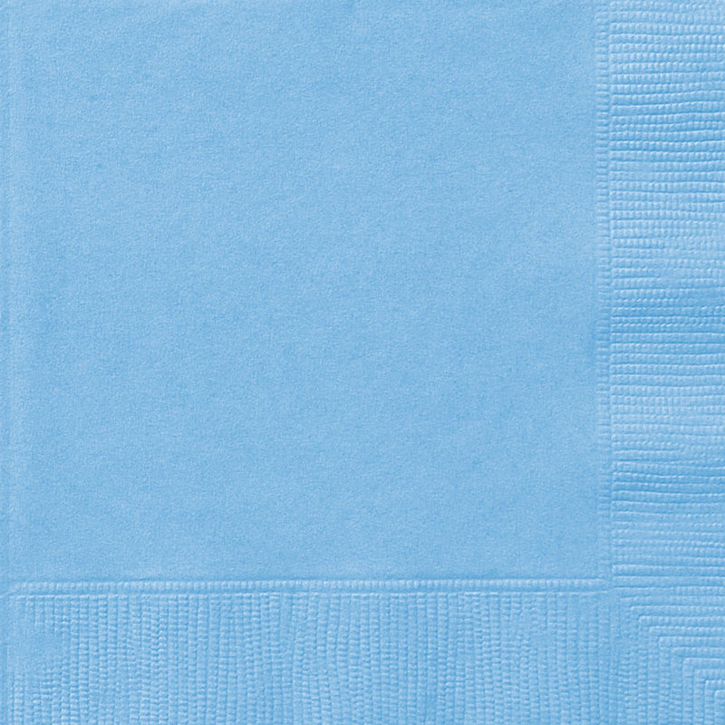 NAPKINS - BABY BLUE - PACK OF 20-NAPKINS-Partica Party