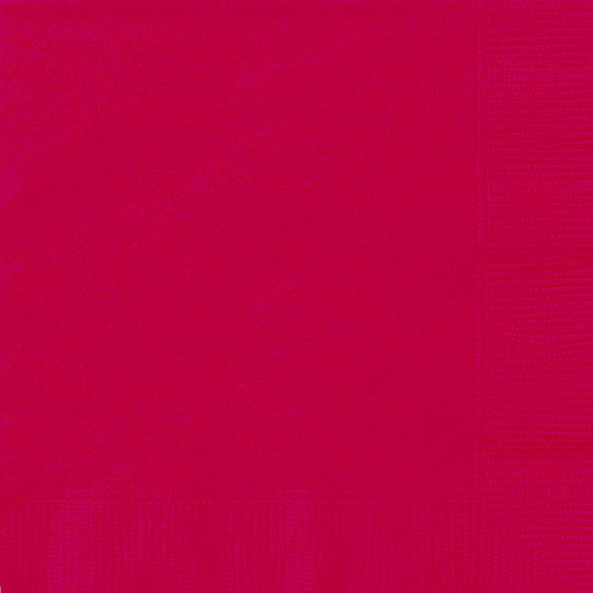 NAPKINS - RED - PACK OF 20