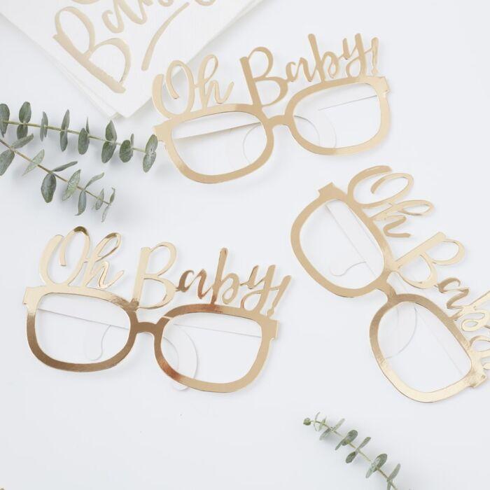 OH BABY! - FUN GLASSES BABY SHOWER PROPS-BABY SHOWER MISC-Partica Party
